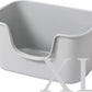 Smart Paws Extra Large Jumbo Cat Litter Box for Maine Coon Cats, Open Top High-Sided Anti-Splash Litter Pans, Durable XL Kitty Bathroom for Multi-Cat Households (Grey)
