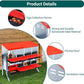 Nesting Boxes for Chickens, Chickens Laying Boxes for Chicken Coop with Legs, 8 Compartments Chicken Nesting Boxes, with Removable Tray, Easy Cleaning, for Hens Outdoor Chicken Coop Farm Yard, Red