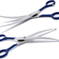 LovinPet Pet Grooming Scissors Curved Right/Left-Handed Pet Round-Tip Grooming 6CR Stainless Steel Safety trimming shears for Dogs and Cats (Easy use Curved Scissor)