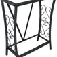 MAKLAINE Traditional Steel 10 Gallon Metal Aquarium Stand in Black