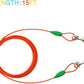 Petest 16 Inch Spiral Stake with 15ft Tie-Out Cable for Medium Dogs Up to 60 Pounds DarkGreen & Orange