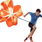 Bfsmile Running Speed Training 56" Parachute with Adjustable Strap, Free Carry Bag. Speed Chute Resistance Running Parachute for Kids Youth and Adults
