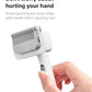One-Click DeMatting Pet Comb for Small Dogs and Cats,Deshedding Brush, Quick Knot Remover with Stainless Steel Blade, Safe Rounded Edges, Effortless Hair Removal Grooming Tool