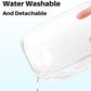 BUCATSTATE Sand Bath Container for Hamster Large Transparent Hamster Toilet with Scoop Dwarf Sandbox Dust Bathtub Small Animals Bathroom Hamster Cage Accessories (Transparent, Large)
