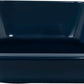 2 Pack of Extra Large Cat Litter Box (ABS Material), Low Entry Senior Litter Pen for Geriatric Kitty Big Cats, Jumbo Pet Safe Litter Boxes Tray for Pets Potty (Dark Blue, 20" L x 15.5" W)