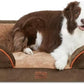 Comfort Expression Large Dog Beds Orthopedic Foam, Waterproof Dog Beds Dogs Sofa Bed Comfy Pet Bed with Washable Removable Cover & Non-Slip Bottom(Large,Brown)