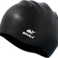 WHALE Extra Large Swim Cap for Women Men, Durable Silicone Swimming Hat with Ear Protection, Unisex Adults Bath Swimming Caps for Long Thick Curly Hair & Dreadlocks Braids Weaves Afro Hair