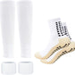 Men's Soccer Non Skid Ball Socks Anti Slip Grip Non Slip Socks, Shin Guard Sleeves, With Or Without Guard Straps for Football