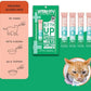 Vitality Lickable Cat Treat Pouches for Indoor Cats - All Natural Chicken Puree Tube Treats, Kitten and Senior Soft Wet Cat Treat - Grain Free, Lysine, Taurine; 12 Tubes .05 oz ea.