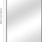30" x 48"Bathroom Mirror, Matte Black Wall Mirror with Metal Frame, Decorative Rectangular Vanity Mirror for Bedroom Bathroom Living Room Entryway (Horizontal/Vertical)