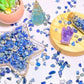 YATOJUZI Lapis Lazuli 1LB Aquarium Gravel Rocks Bulk Wholesale Tumbled Crystals Stones Chips Crushed Reiki Energy Balancing Gemstones for Planters Vase Filler Fountain Fish Tank Potted Decor