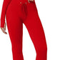 QINSEN Workout Sets for Women 2 Piece Seamless Long Sleeve Crop Tops Ribbed High Waist Leggings