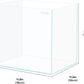 Tall Rimless Aquarium 9.5 Gallon, Ultra Clear Low Iron Small Fish Tank for Betta, L11.8×W11.8×H15.8 Glass Thickness 5mm with EVA Foam Leveling Mat
