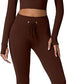 QINSEN Workout Sets for Women 2 Piece Seamless Long Sleeve Crop Tops Ribbed High Waist Leggings