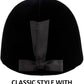 Dura-Tech Velvet Horse Riding Hunt Cap | Classic English Equestrian | Hunter Class Elegance | Use in Breed Show | Color Black