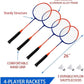 Badminton & Volleyball Combo Set- 32FT Adjustable Professional Volleyball Net for Lawn, Backyard, Easy Set up Volley ball Set with Volley ball,Badminton Racquets,Carry Bag,Boundary Line for Family Fun