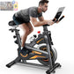 HARISON Exercise Bike, Stationary Bike for Home 350 lb Weight Capacity, Magnetic Workout Bike with Bluetooth App, Brake Pad Indoor Cycling Bike with Tablet Mount & Comfortable Seat Cushion