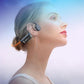 IHAO Swimming Headphones True Bone Conduction Open Ear Headset MP3 Player Built-in 32G Memory IP68 Underwater Waterproof Stereo Bluetooth Earphone for Driving Bicycling Running Skiing-Grey