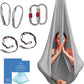 Aerial Silk Yoga Hammock & Swing for Home, Inversion Exercises, Starter Kit for All Levels - Durable with Extension Straps, Carabiners, and Pose Guide