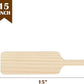BATTIFE 15 Inch Greek Fraternity Paddle, Unfinished Solid Pine Wood Paddles, Wooden Sorority Frat Paddle for Arts Crafts