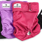 Pet Parents® Washable Dog Diapers (3pack) + Extendrs® of Durable Doggie Diapers, Premium Dog Diapers Female (Small, Princess)