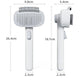 Adjustable Comb for Cats & Dogs: 2-in-1 Deshedding Brush with Hair Removal Board, Dematting Tool for Long/Short Hair - Undercoat Rake & Smooth Grooming Comb