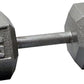 Body-Solid Cast Iron Hexagon Dumbbell, Hand Weights For Men and Women, Weight Dumbbells for Strength Training, Body Building Home Gym Training Gear