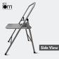 California Wellness Backless Yoga Chair with Yoga Book | Portable Folding Chair | Iyengar Yoga Chair | Flexibility & Strength Training Tool | Yoga Chairs for Adults | Supports Balance Handstand