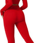 QINSEN Workout Sets for Women 2 Piece Seamless Long Sleeve Crop Tops Ribbed High Waist Leggings