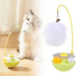 Interactive Cat Feather Toys, 2025 New Catnip Toy, Multifunctional Cat Teaser, Durable Track Ball Pet Toy for Indoor Play, Premium Pet Exercise Toy for Kittens and Adults (Green)