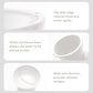 Extra Wide Elevated Ceramic Cat Bowl, 6.2" Shallow Dish for Whisker Fatigue Relief, 5" Height for Easy Feeding, Durable Raised Cat Food Bowls, Pack of 2, White