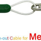 Petest 15ft Reflective Tie-Out Cable for Medium Dogs Up to 60 Pounds DarkGreen & Silver