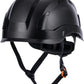 Land Helmets EcoPro Safety Helmet - ANSI/ISEA Z89.1-201 Type 1 Class C Vented - OSHA Approved - Lightweight Helmet with 6 Pt Suspension for Arborist, Industrial & Fall Protection