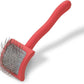 Chris Christensen Baby G Dog Slicker Brush for Dogs (Goldendoodles, Labradoodles, Poodles), Groom Like a Professional, Fluff Detangle Style, Saves Time Energy, Coral, Small