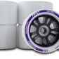 Bont FX1 Roller Skate Wheels with 688 Mini Bearings - Derby and Indoor Speed Quad Skating - Pack of 8 with bearings