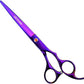 LILYS PET Professional PET Grooming Scissors Kit,Coated Titanium,Sharp and Strong Stainless Steel Blade for Dogs Cats Hair Cutting,3 Pieces of Scissors with a Comb and a Case (7.0 inches, Purple)
