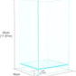 Fzone 2 Gal Nano Rimless Aquarium Low Iron Fish Tank NovaClear Ultra-White Translucent Glass Verso Series Nano Shallow Pond Levitating Floating Air Aquarium(A16-H30)