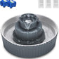 Ceramic Cat Water Fountain, 2.1L/71oz Cupcake Pet Water Fountain for Dog and Cat Indoor, 2 Ultra Quiet Pumps & 3 Carbon Filters