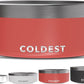 Coldest Dog Bowl - Anti Rust Metal, Non Slip, 3 Layers Insulated Stainless Steel Dog Bowls - Spill Proof & Heavy Duty - Water Bowl for Dogs, Cats & Pets, Dish Washer Safe (64 oz, Crimson Red)