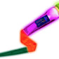 Foxtail LED - Outdoor Throw and Catch Light Up Game - Foam Ball & Tail Glow at Night - Play in the Dark - Fun Gift Idea for Kids & Adults, Boys & Girls