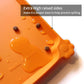 Hoki Found Silicone Non Slip Pet Feeding Mats - Bowl Placemat - Waterproof Dog Cat Food Mats - Orange