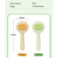 Pet Grooming Brush for Cats & Dogs –Cat Brushes for Indoor Cats, Cat Grooming Supplies –With Massage Function for Short & Long Hair, Removes Loose Fur & Undercoat – Self-Cleaning Slicker Brush (Beige)