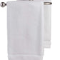 Creative Scents 100% Cotton Velour Fingertip Towels - 4 Pack 11 by 18 Inch – Decorative, Extra Absorbent and Soft Face Towel, Ideal for Bathroom and Powder Room (White)