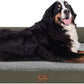 Large Dog Bed Orthopedic Washable: Orthopedic Dark Green Dog beds for XXXLarge Size Dogs, Waterproof Washable Cover with Egg Foam Removable Bolster, pet beds for Large Dogs