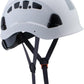 Hard Hats Construction Safety Helmet ANSI Z89.1 Approved OSHA Hardhat, LOHASPRO Vented Men Worker White Hard Hat with Chin Strap Tree Climbing Rescue Arborist Helmet (P1 White)