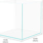 Cube Rimless Aquarium 11 Gallon, Ultra Clear Low Iron Square Fish Tank, L13.8×W13.8×H13.8 Glass Thickness 5mm with EVA Foam Leveling Mat