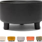 Waggo Uplift Ceramic Dog Bowl for Small Medium and Large Breeds - Heavyweight and Durable Pet Food and Water Dish Crock, Dishwasher Safe, Modern, Elevated Feeder (Black, Medium)