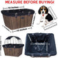 Travelin K9 Pet-Pilot MAX Wicker Bike Basket for Dogs/Cats - Includes Wire Cage Top w/Sun Shade + Plush Removable Padded Liner