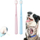 Extra Soft Small Dog Toothbrush Kit, Cat Dental Toothbrush Silicone, Easy to Handle Teeth Cleaning Head, Pet Deep Clean Dense Brush, Safe and Effective Oral Care, Brush Away Breath, 2 Pack