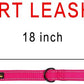 PLUTUS PET Short Training Dog Leash with Padded Handle for Medium Large Big Dogs,18 Inch Heavy Duty Strong Traffic Leash with Carabiner Clip for Climbing Walking or Guiding Blind（18”，Pink